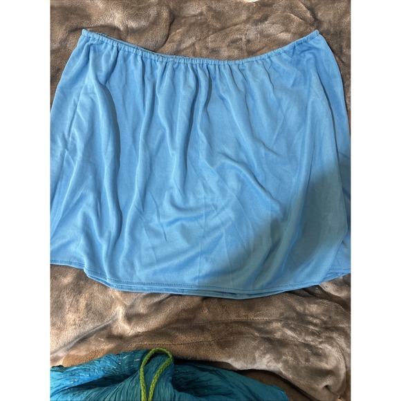 Hippie Skirt 2 Piece Multi Colored Gauze 1960's Style Costume Skirt & Slip - Picture 4 of 7